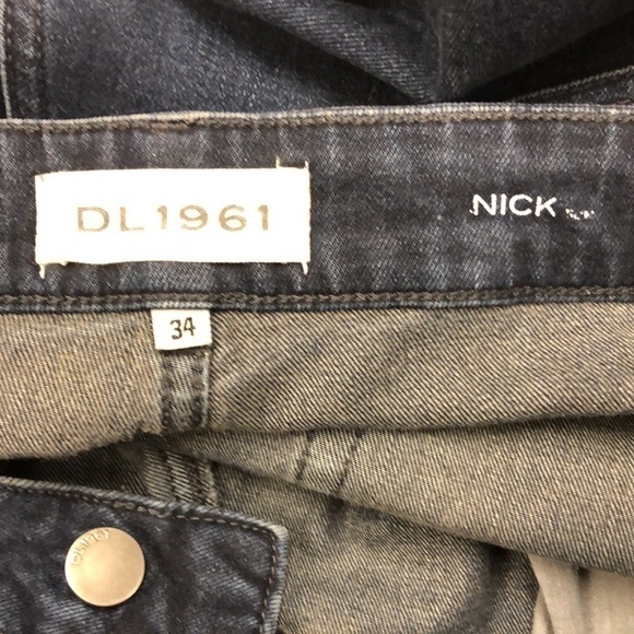 𝅺dl1961 Nick slim straight medium wash jeans 34” - Picture 7 of 12